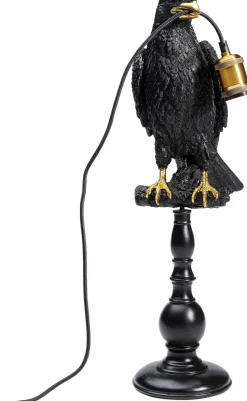 KARE Design Tafellamp Animal Sitting Crow Mat Zwart New