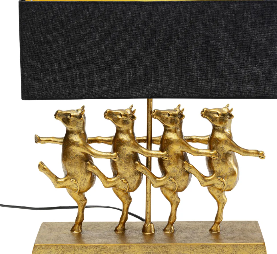KARE Design Tafellamp Dancing Cows Zwart Discount