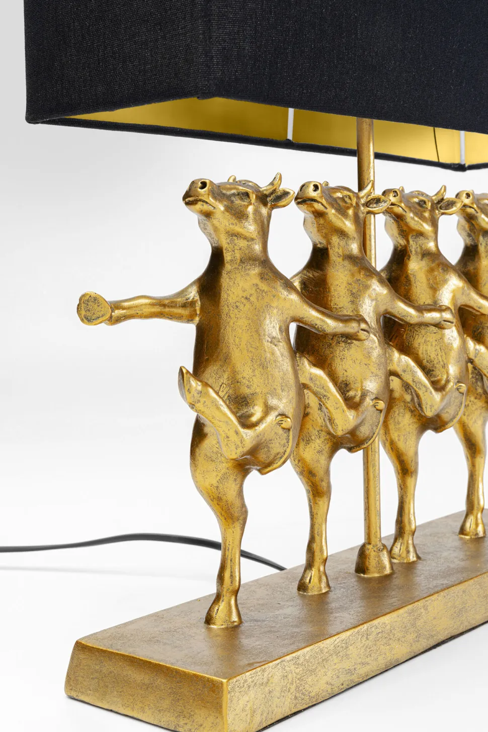 KARE Design Tafellamp Dancing Cows Zwart Discount