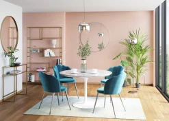 KARE Design Tafel Veneto Marmer Wit Ø110cm Store
