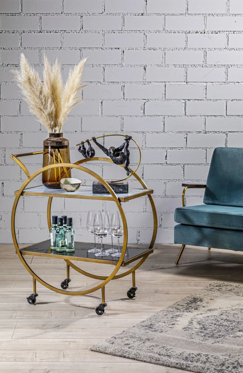 KARE Design Trolley Loft Messing Sale