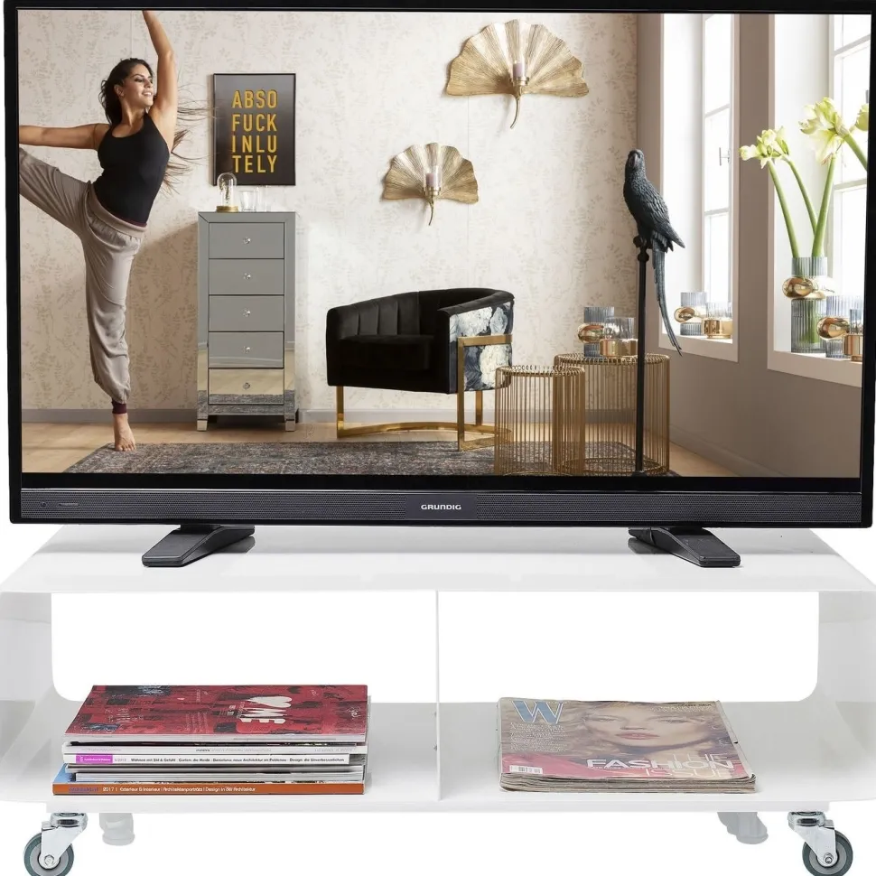 KARE Design Tv-Meubel Lounge M Mobiel Wit Best