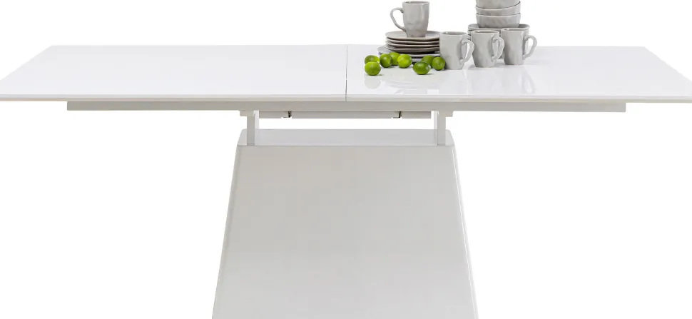 KARE Design Uitschuifbare Eettafel Benvenuto White 200(50)x110cm Cheap