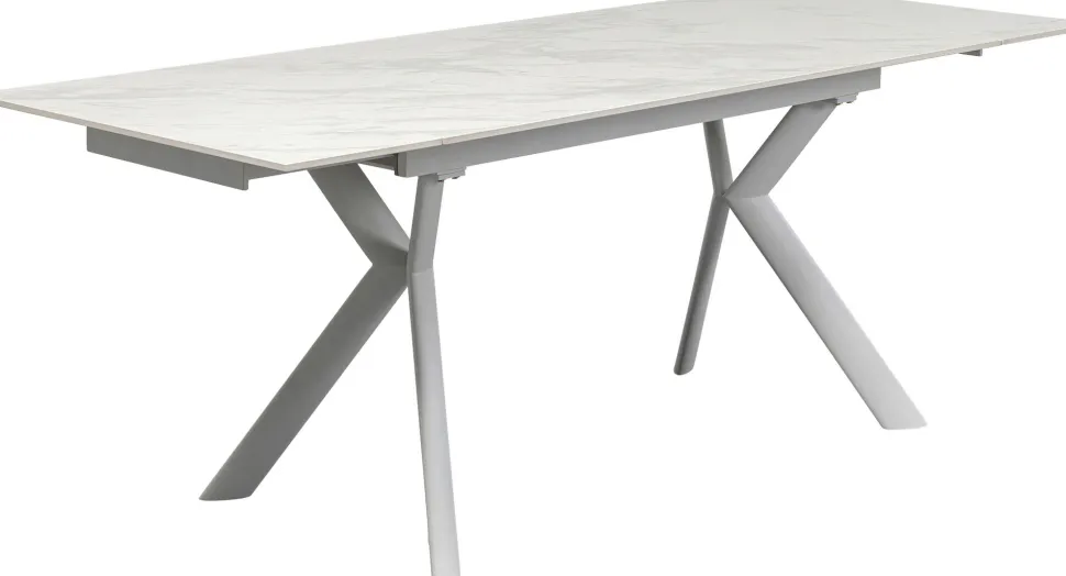 KARE Design Uitschuifbare Tafel Xenia White 140(+30+30)x80cm Store