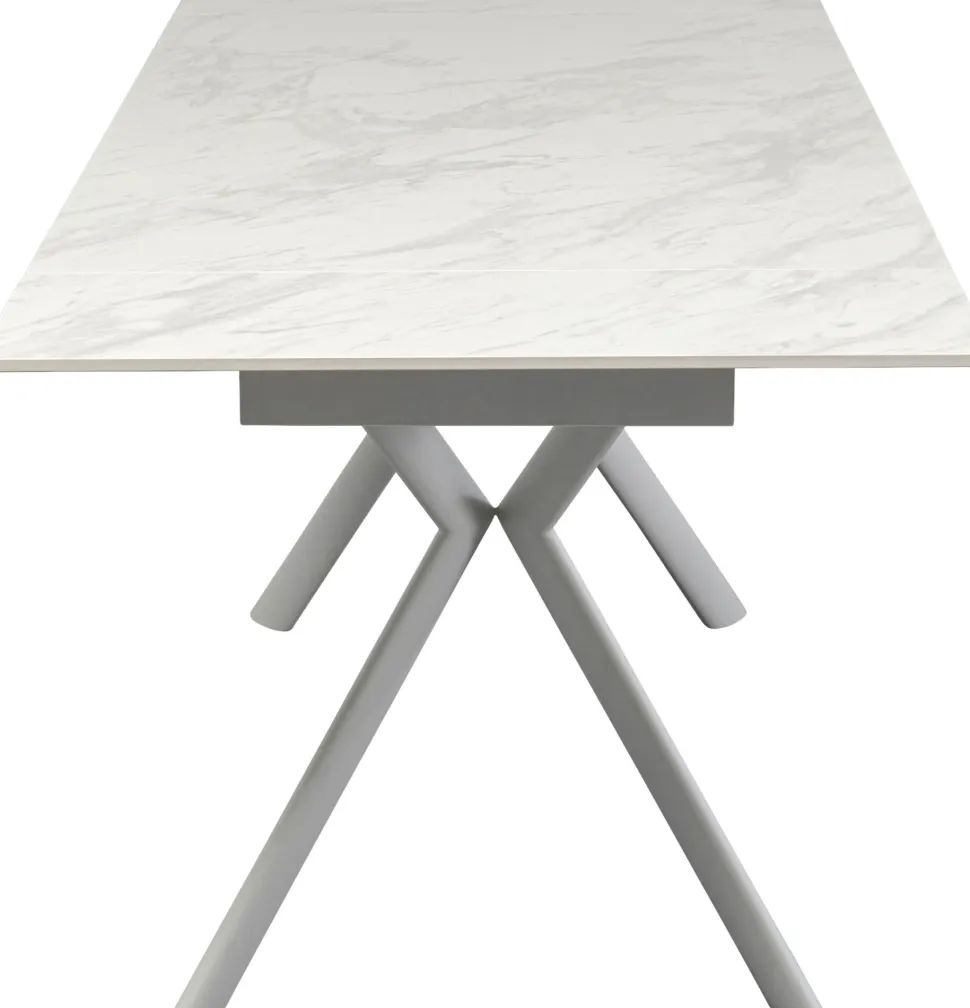 KARE Design Uitschuifbare Tafel Xenia White 140(+30+30)x80cm Store