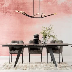 KARE Design Uitschuiftafel Amsterdam Donker 200(45+45)x100cm Flash Sale