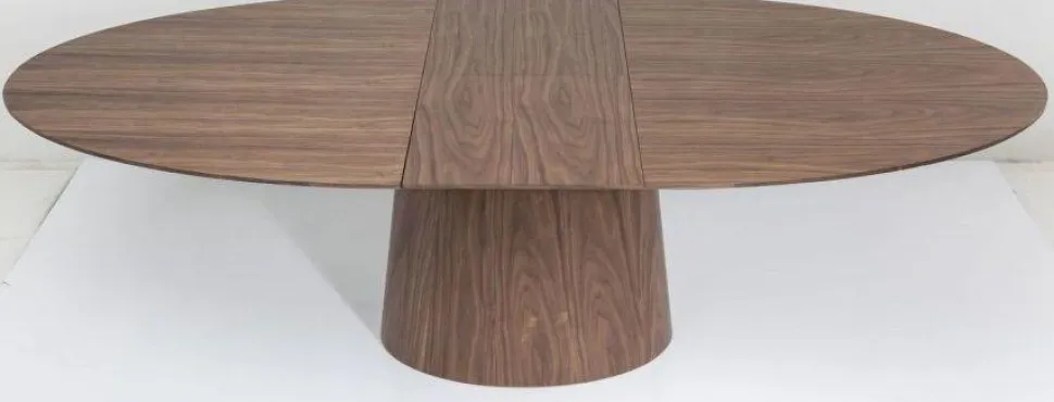 KARE Design Uitschuiftafel Benvenuto Walnoot 200(50)x110cm Fashion