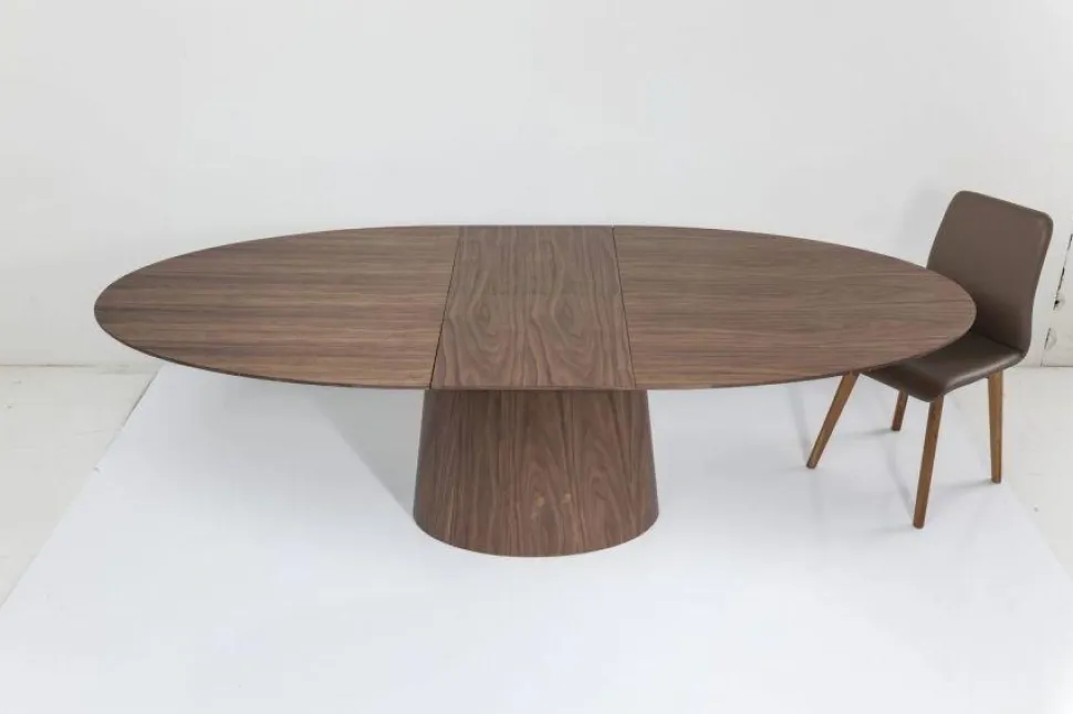 KARE Design Uitschuiftafel Benvenuto Walnoot 200(50)x110cm Fashion