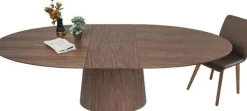 KARE Design Uitschuiftafel Benvenuto Walnoot 200(50)x110cm Fashion
