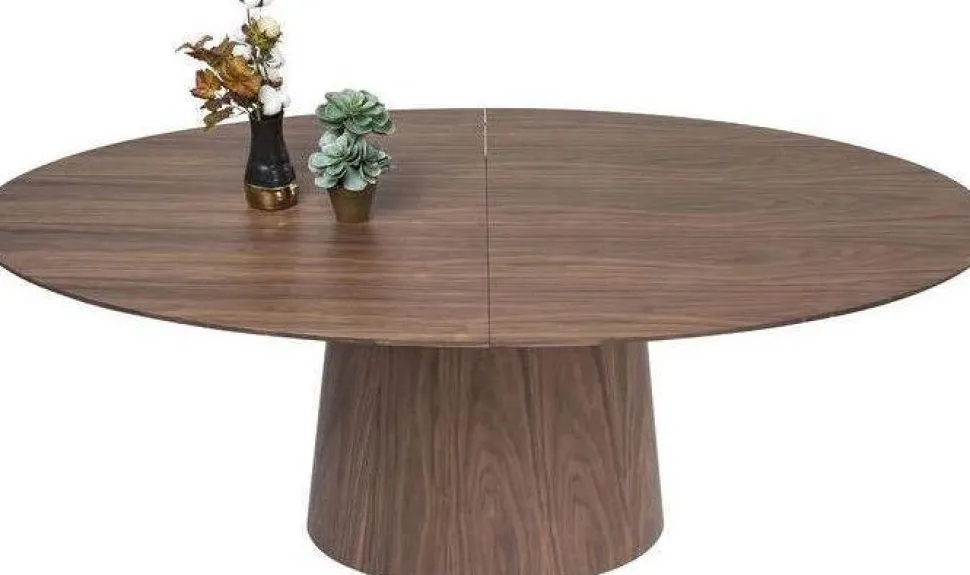 KARE Design Uitschuiftafel Benvenuto Walnoot 200(50)x110cm Fashion