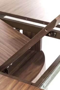 KARE Design Uitschuiftafel Benvenuto Walnoot 200(50)x110cm Fashion