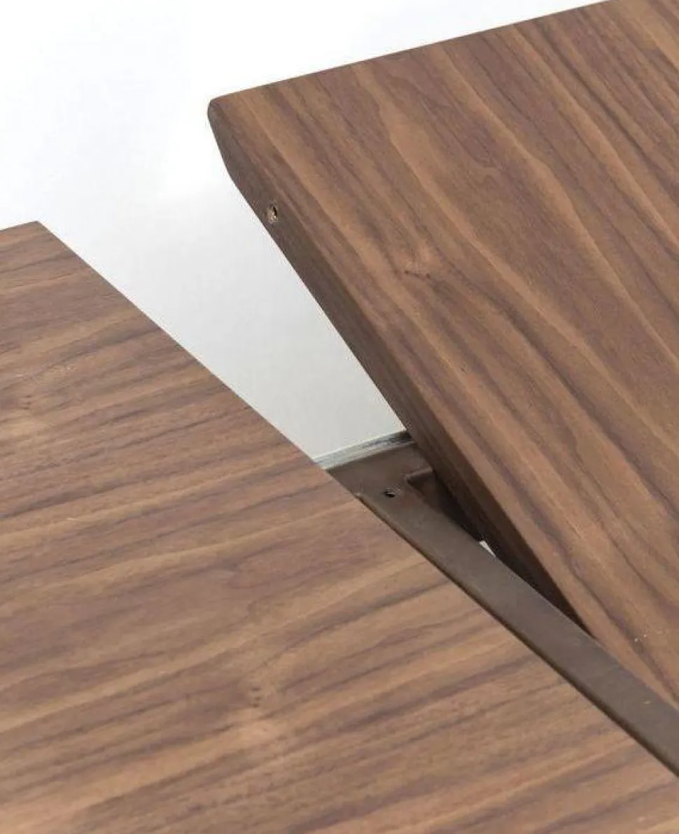 KARE Design Uitschuiftafel Benvenuto Walnoot 200(50)x110cm Fashion