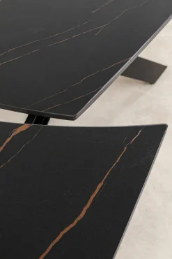 KARE Design Uitschuiftafel Twist Black 120(30+30)x90cm New