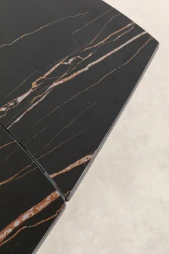 KARE Design Uitschuiftafel Twist Black 120(30+30)x90cm New