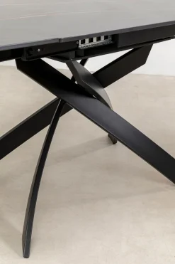 KARE Design Uitschuiftafel Twist Black 120(30+30)x90cm New