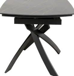 KARE Design Uitschuiftafel Twist Black 120(30+30)x90cm New