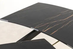 KARE Design Uitschuiftafel Twist Black 120(30+30)x90cm New