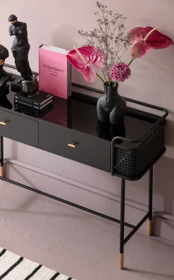 KARE Design Vaas Donna Black 22cm Outlet
