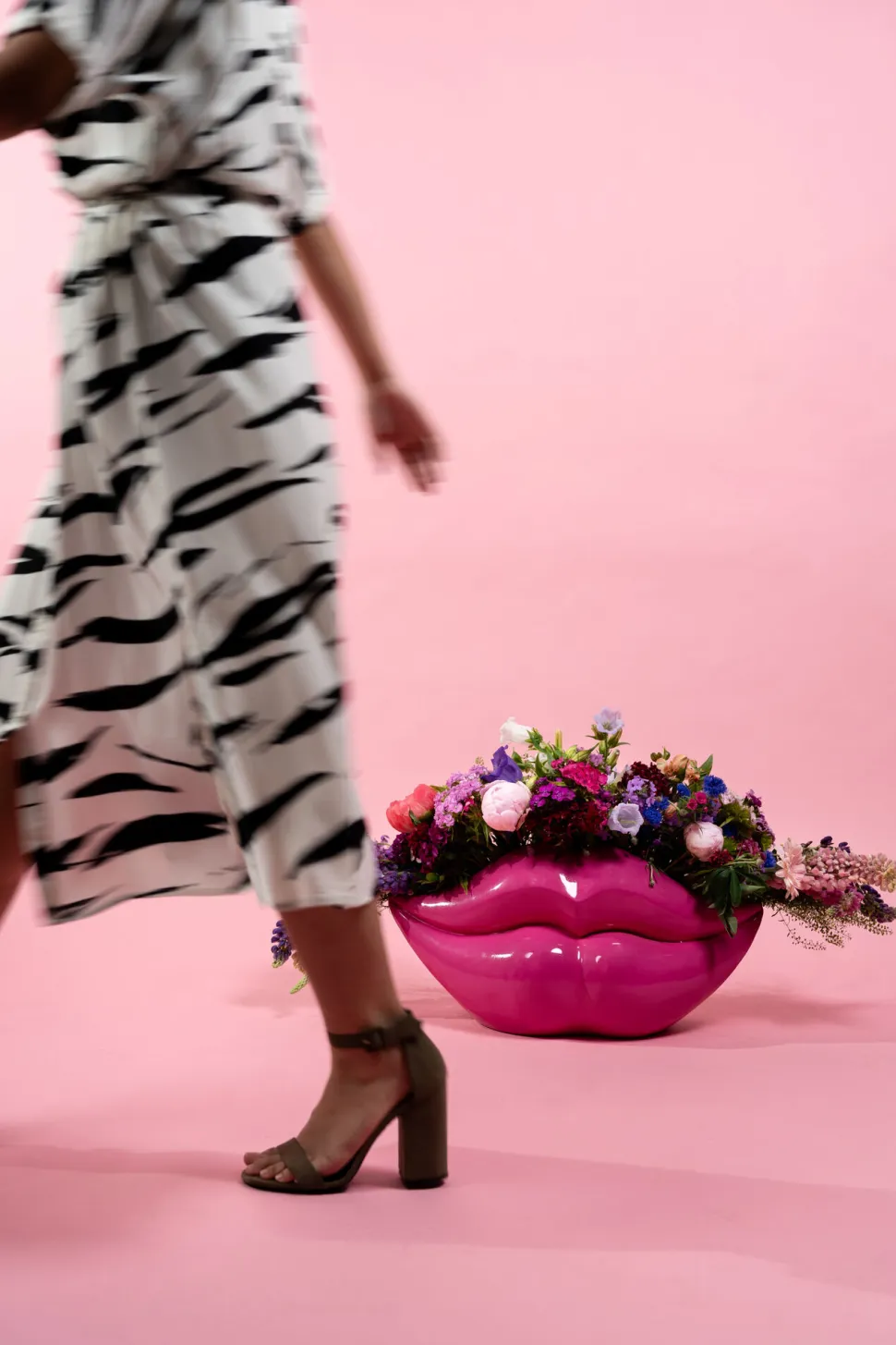 KARE Design Vaas Lips Pink 28cm Shop