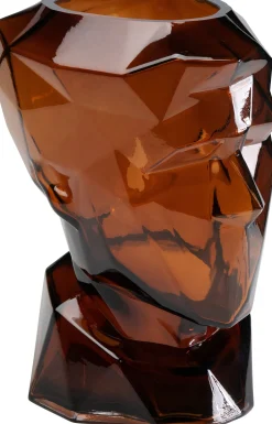KARE Design Vaas Prisma Face Brown 30cm New