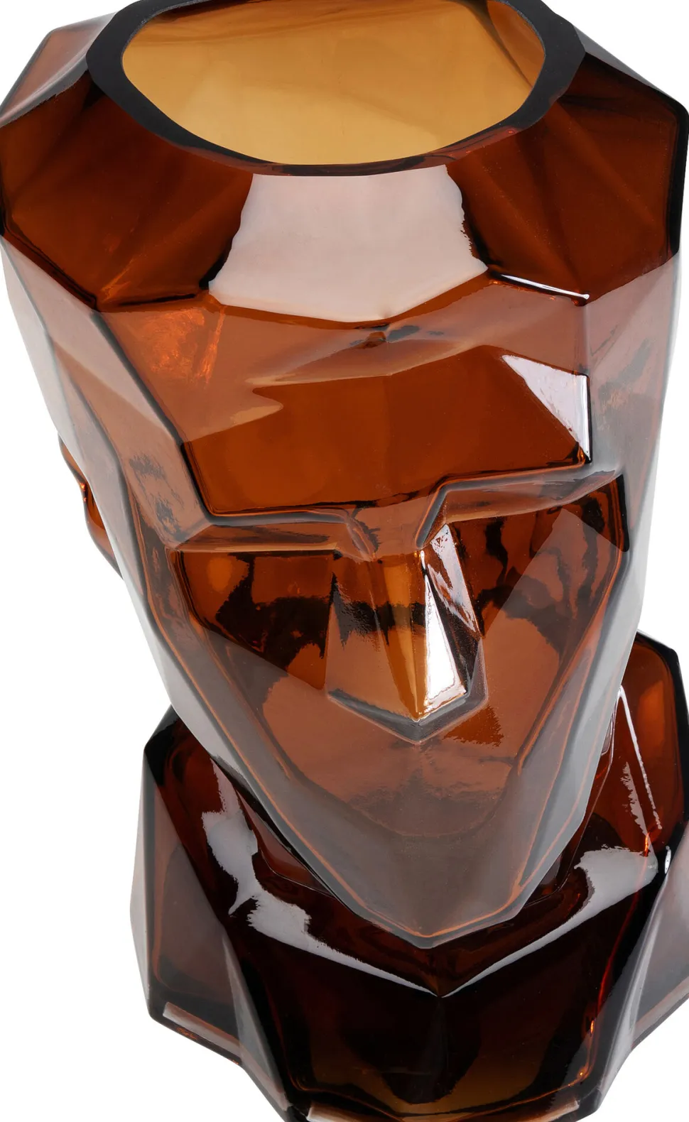 KARE Design Vaas Prisma Face Brown 30cm New