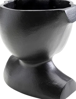 KARE Design Vaas Rostro Black 17cm Clearance