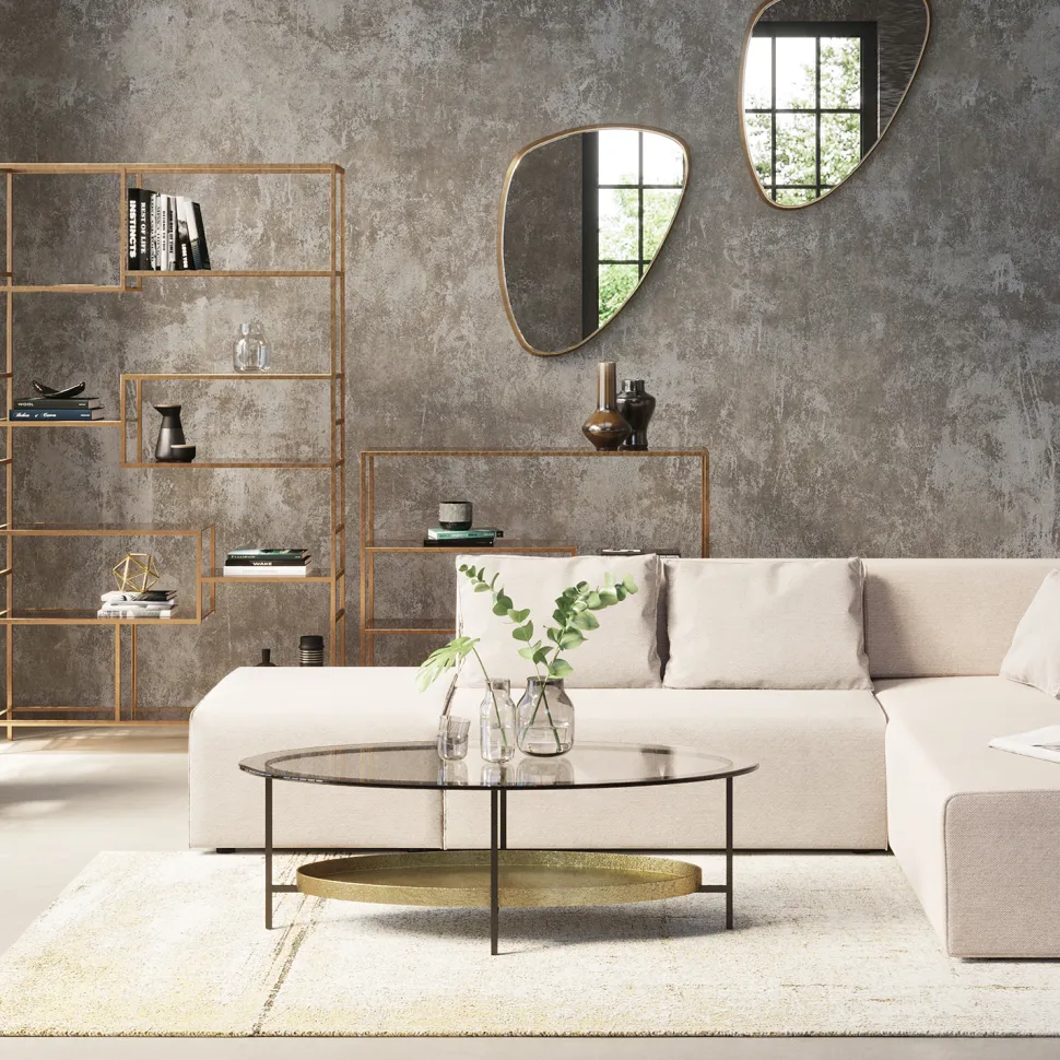KARE Design Vloerkleed Abstract Beige 170x240cm Cheap