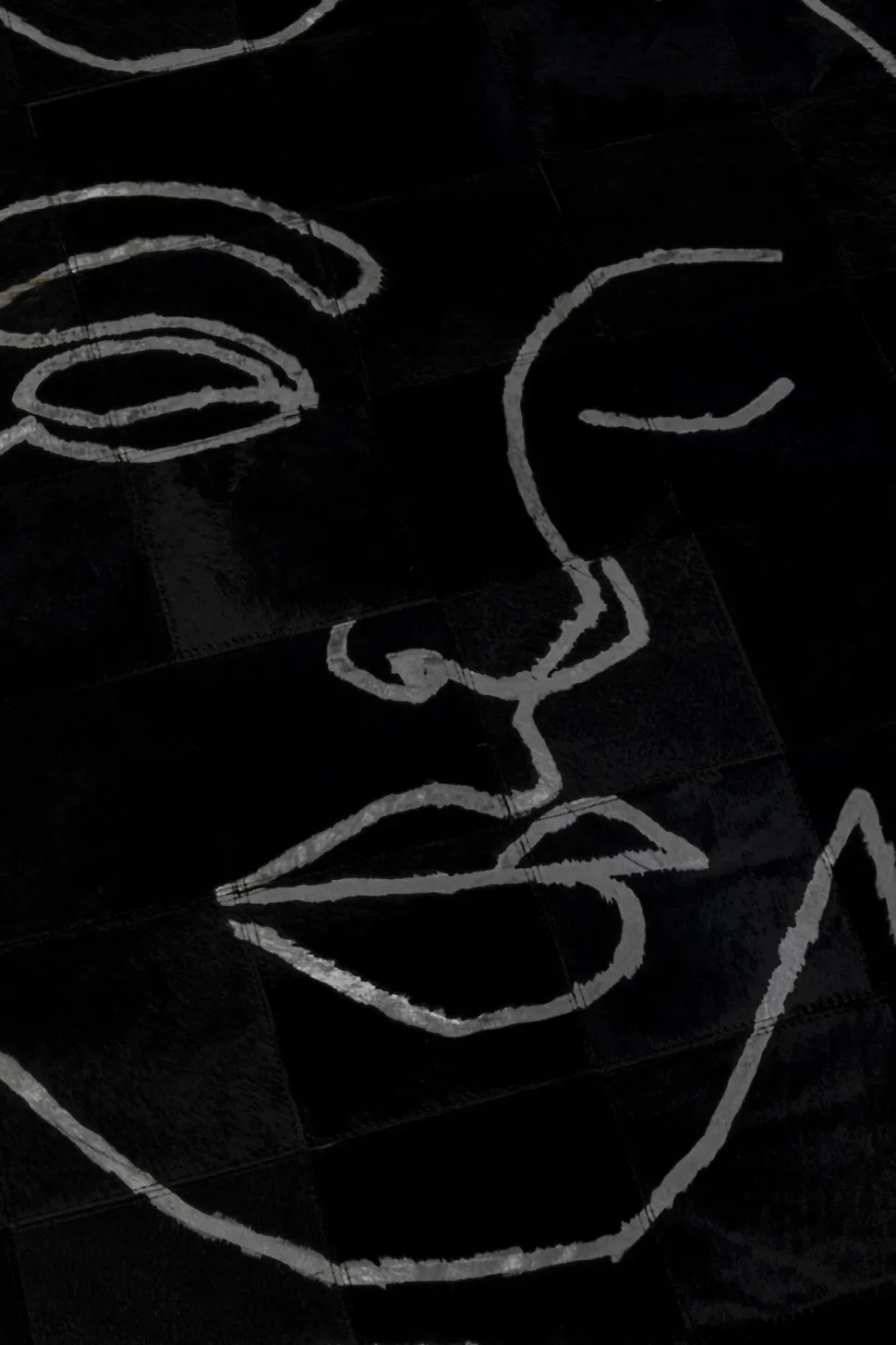 KARE Design Vloerkleed Art Faces Ø250cm Best