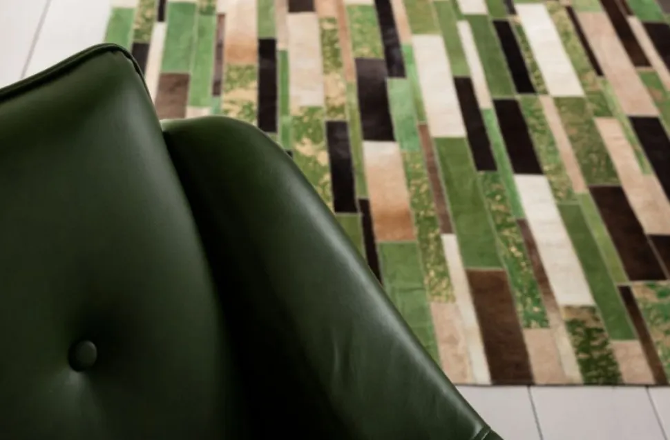 KARE Design Vloerkleed Brick Groen 170x240cm Cheap