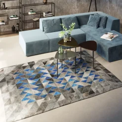 KARE Design Vloerkleed Triangle Grijs 170x240cm Fashion