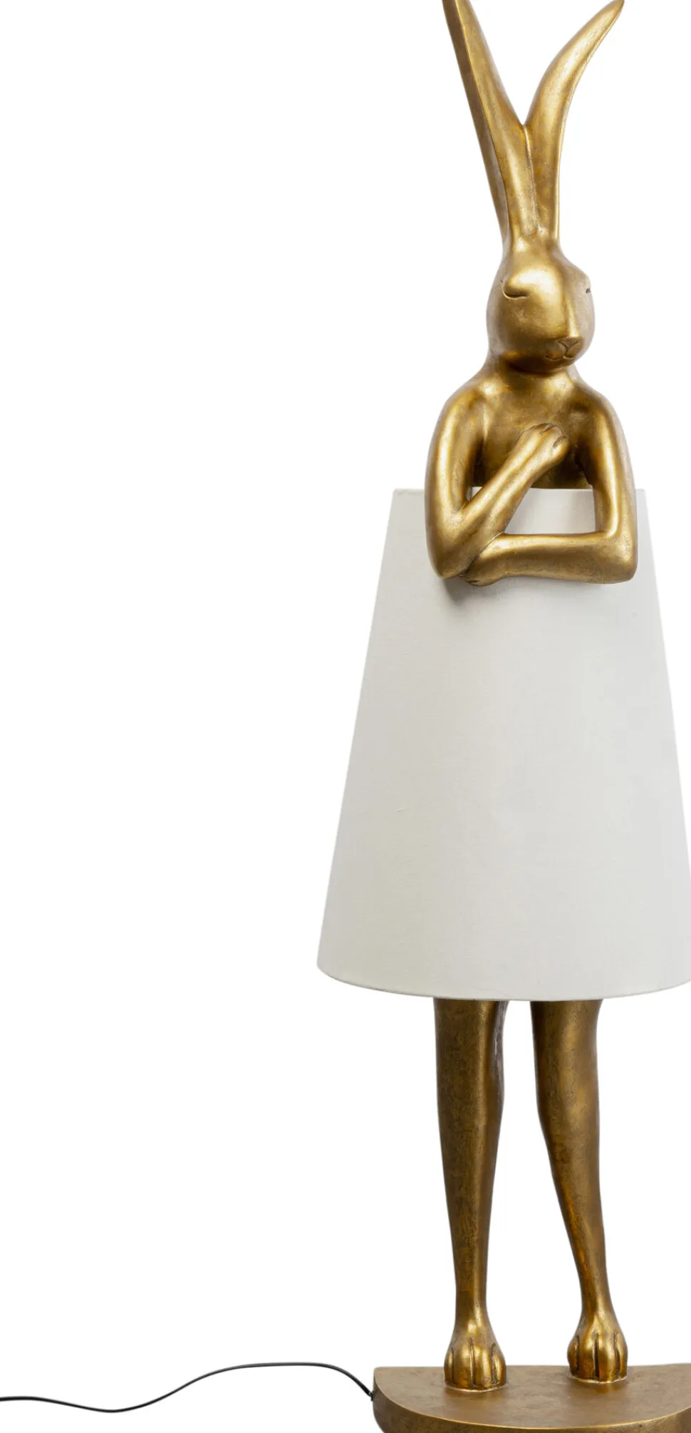 KARE Design Vloerlamp Animal Rabbit Gold-White 150cm Sale