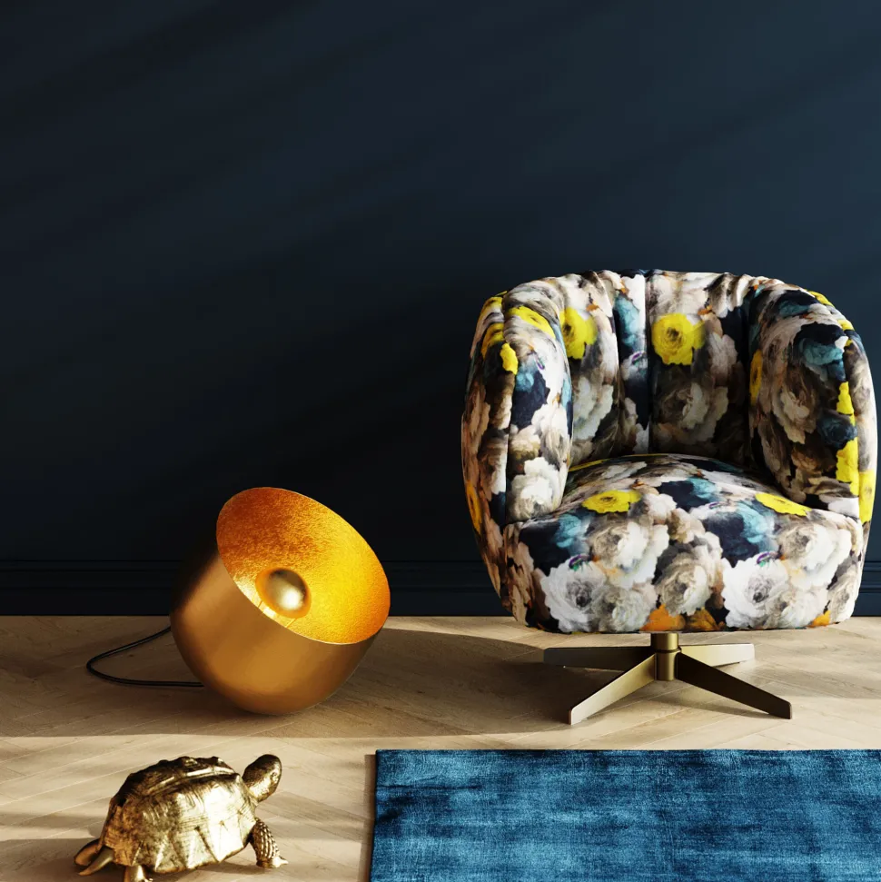 KARE Design Vloerlamp Apollon Smooth Gold Ø35cm Cheap