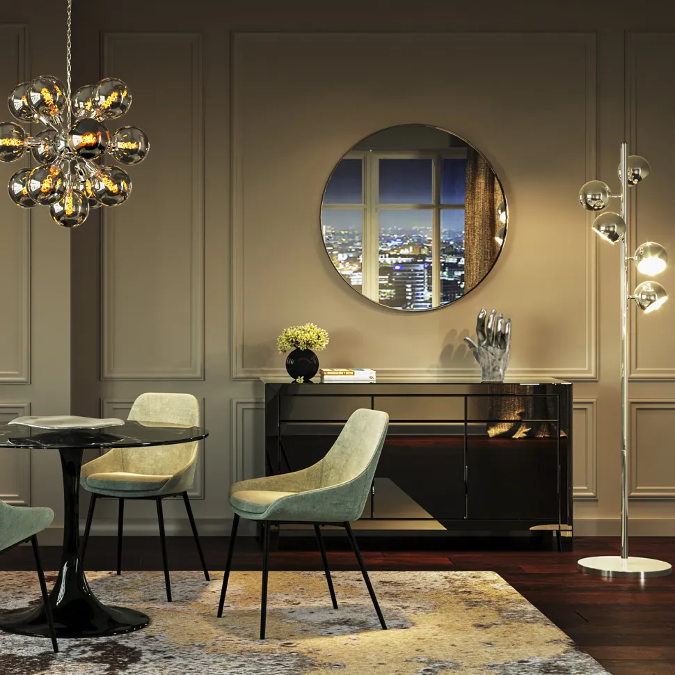 KARE Design Vloerlamp Calotta Chroom 5er Cheap