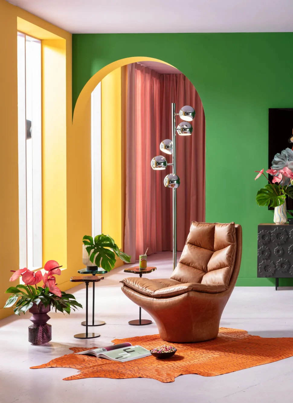 KARE Design Vloerlamp Calotta Chroom 5er Cheap