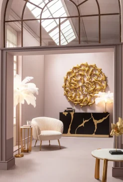KARE Design Vloerlamp Feather Palm White 165cm Cheap
