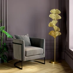 KARE Design Vloerlamp Yuva Goud 160cm Flash Sale
