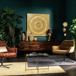 KARE Design Wanddecoratie Art Circle Goud 120x120cm Sale
