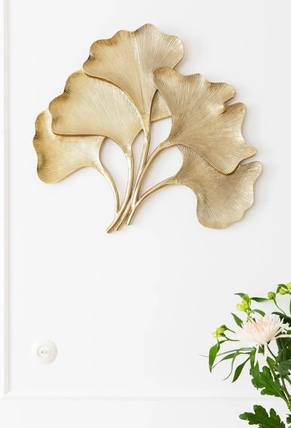 KARE Design Wanddecoratie Ginkgo Goud Groot Store
