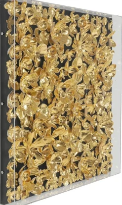 KARE Design Wanddecoratie Gold Flower 60x60cm Store