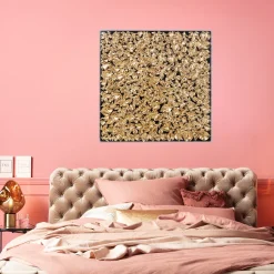 KARE Design Wanddecoratie Gold Leaf 120x120cm Cheap
