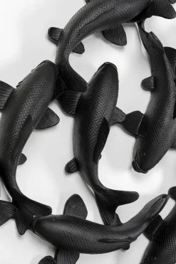KARE Design Wanddecoratie School Of Koi Black Ø160cm Online