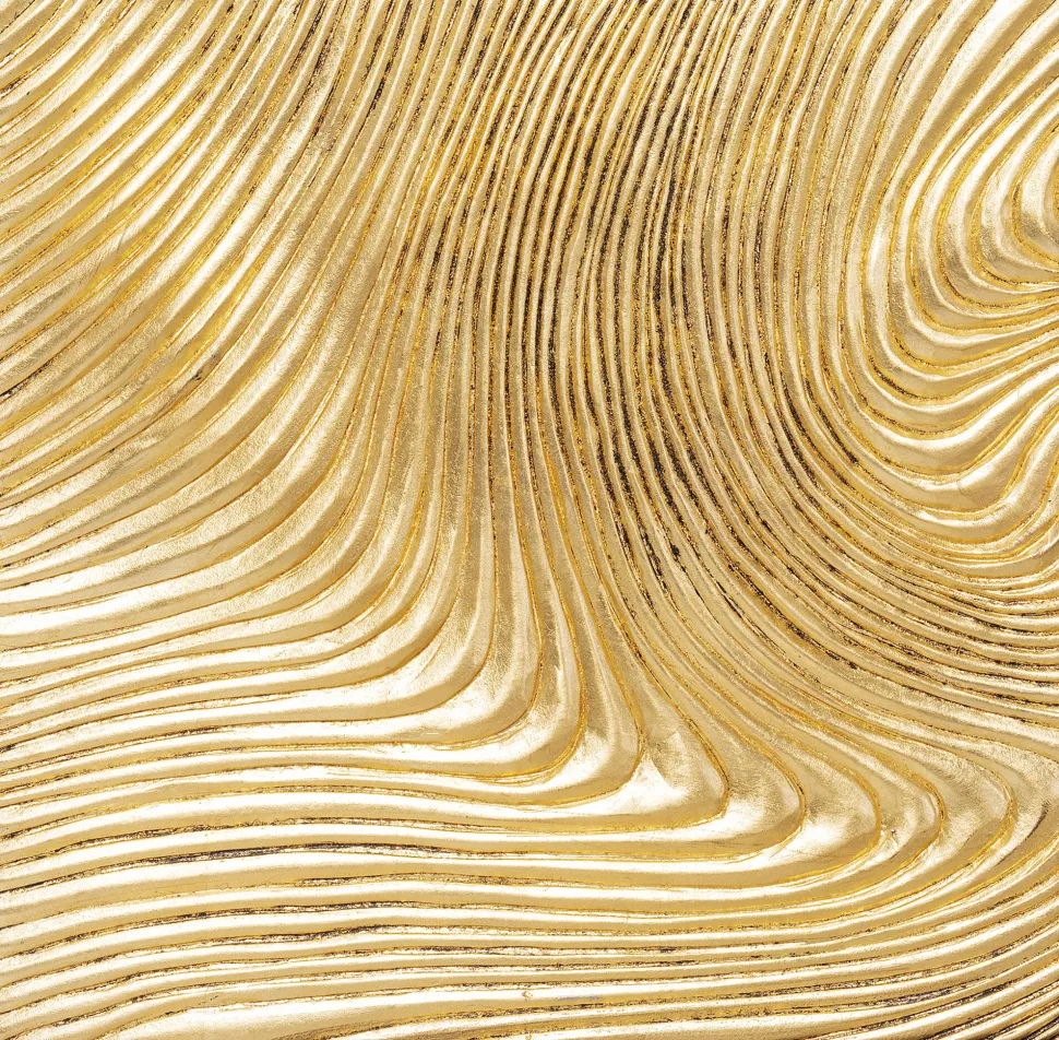 KARE Design Wanddecoratie Wave Gold (Set Van 2) Clearance