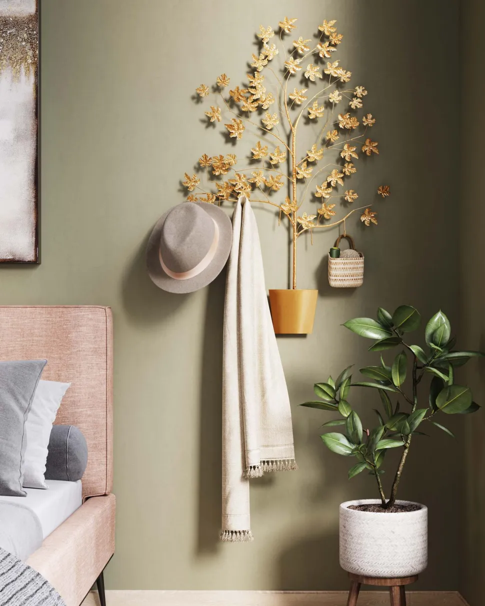 KARE Design Wandkapstok Leafline Gold 93cm Hot