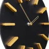 KARE Design Wandklok Central Park Black 30cm Hot