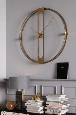 KARE Design Wandklok Clip Goud Ø107cm Hot