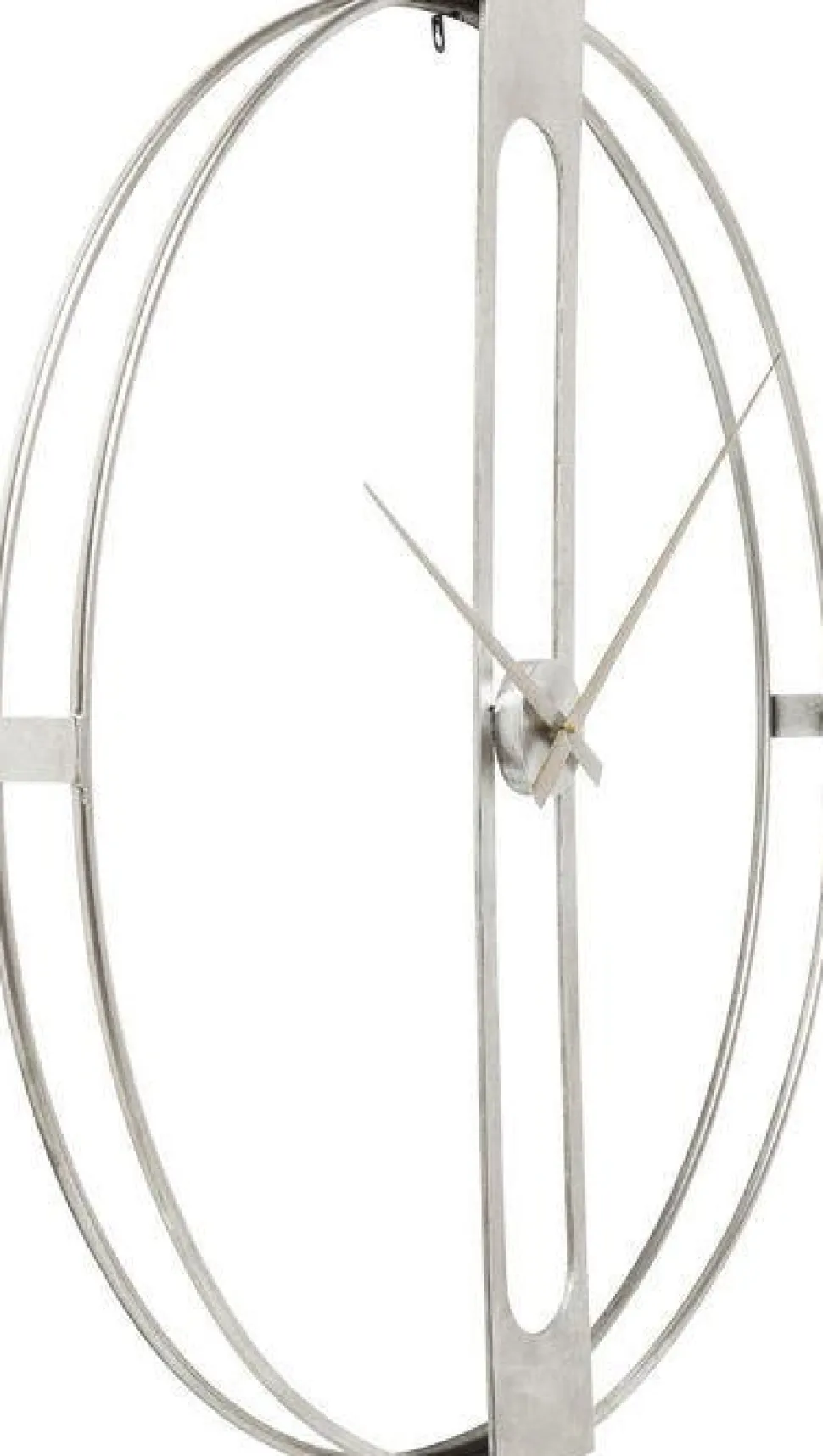 KARE Design Wandklok Clip Zilver Ø60cm Best