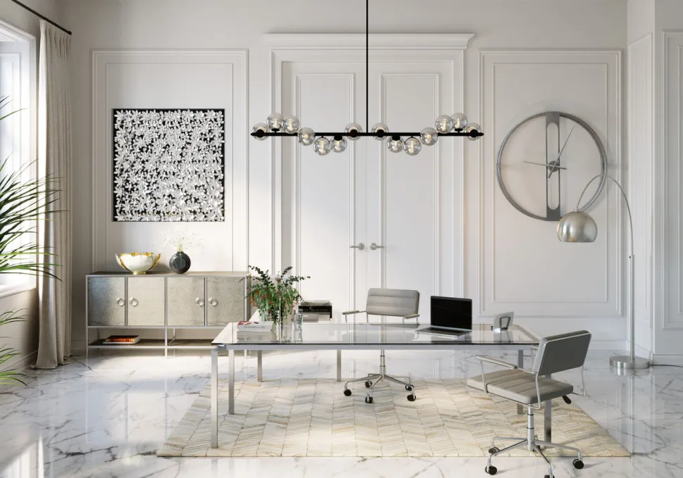 KARE Design Wandklok Clip Zilver Ø60cm Best