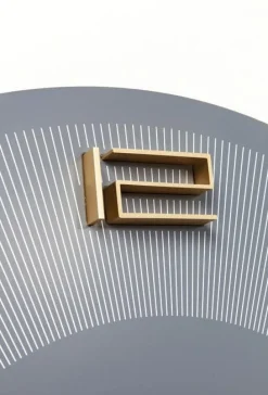KARE Design Wandklok Leonardo Grijs-Goud Cheap