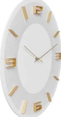 KARE Design Wandklok Leonardo Wit-Goud Store