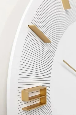 KARE Design Wandklok Leonardo Wit-Goud Store